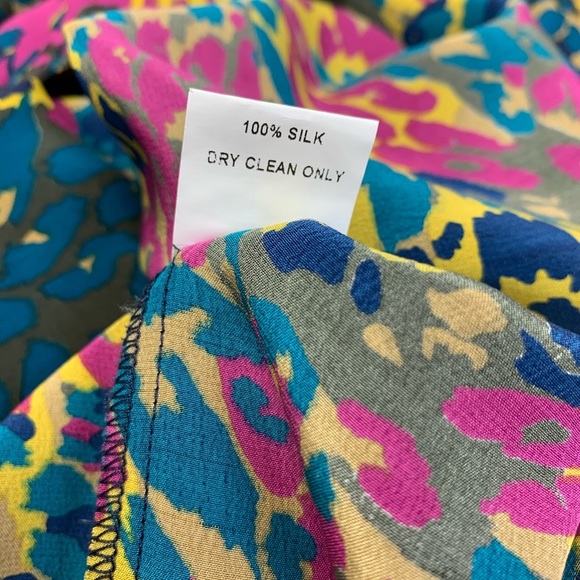 Britt Ryan 100% Silk Leopard Print Dress - Picture 5 of 6